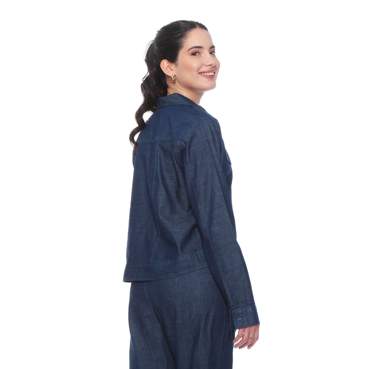 WADOS - CHAQUETA MANGA LARGA LYOCELL CON BOLSILLO EN DELANTERO