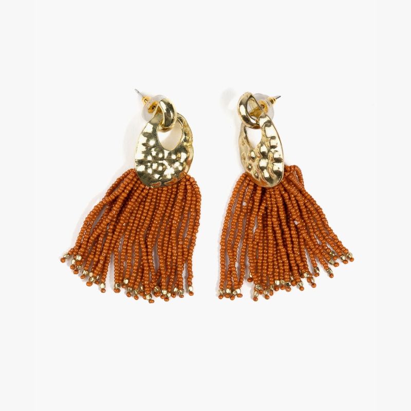 LOUNGE - Aros Mujer Tassel Terracota