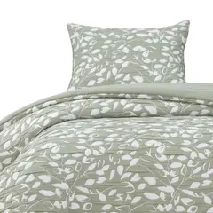 HEBRA - Cobertor Jacquard 15P Hojas Verde