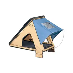 TERRA FORCE - CARPA DE TECHO COCHAMÓ 2 PERSONAS BASE ARENA - CUBIERTA AZUL