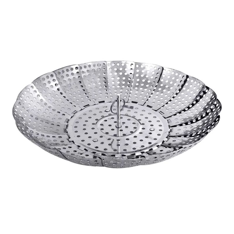 GENERICO - Vaporera Plegable Olla A Vapor Cesta Ajustable Para Cocina 23cm