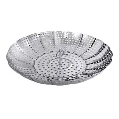GENERICO - Vaporera Plegable Olla A Vapor Cesta Ajustable Para Cocina 23cm