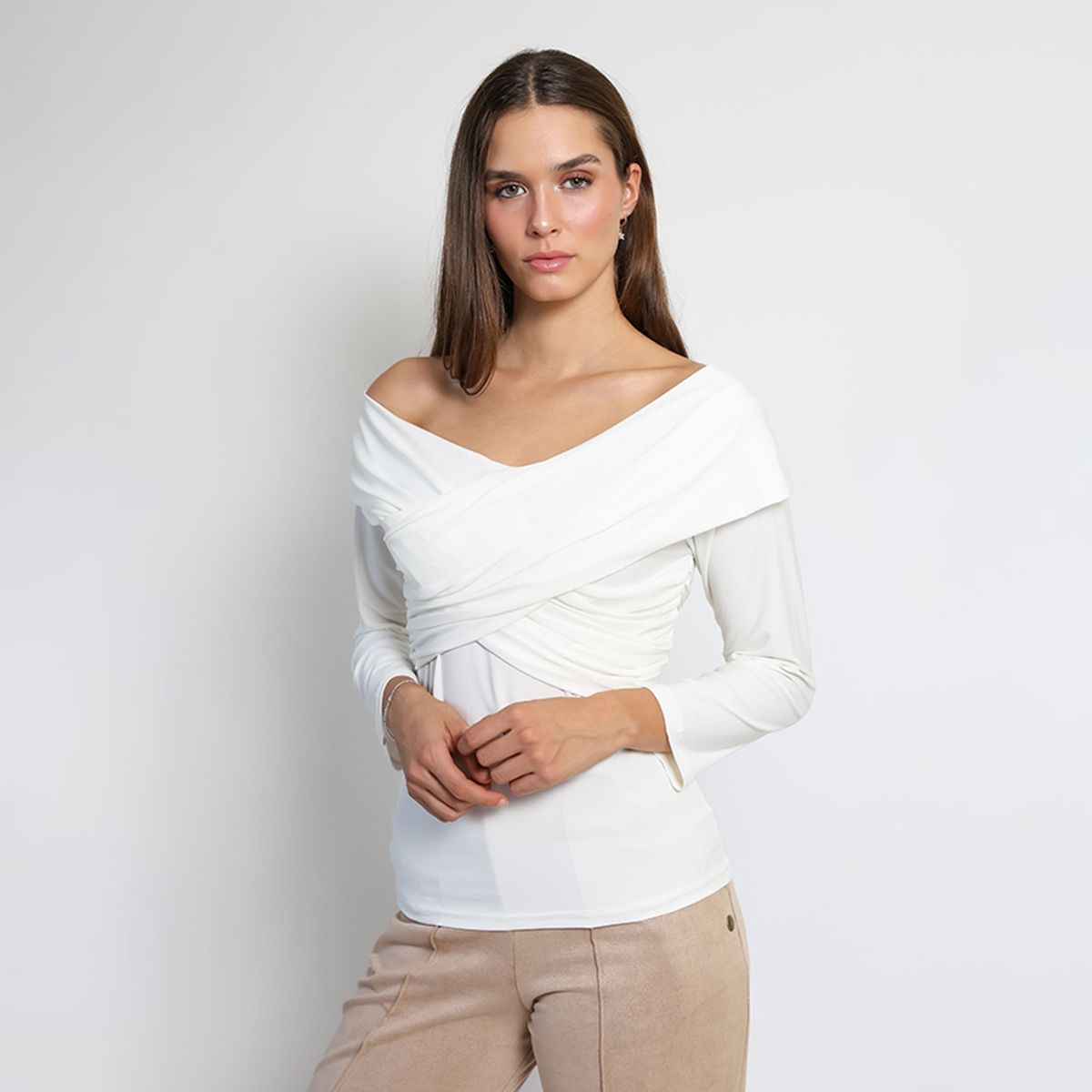 NATALIA SEGUEL - Polera Suri Blanco Natalia Seguel