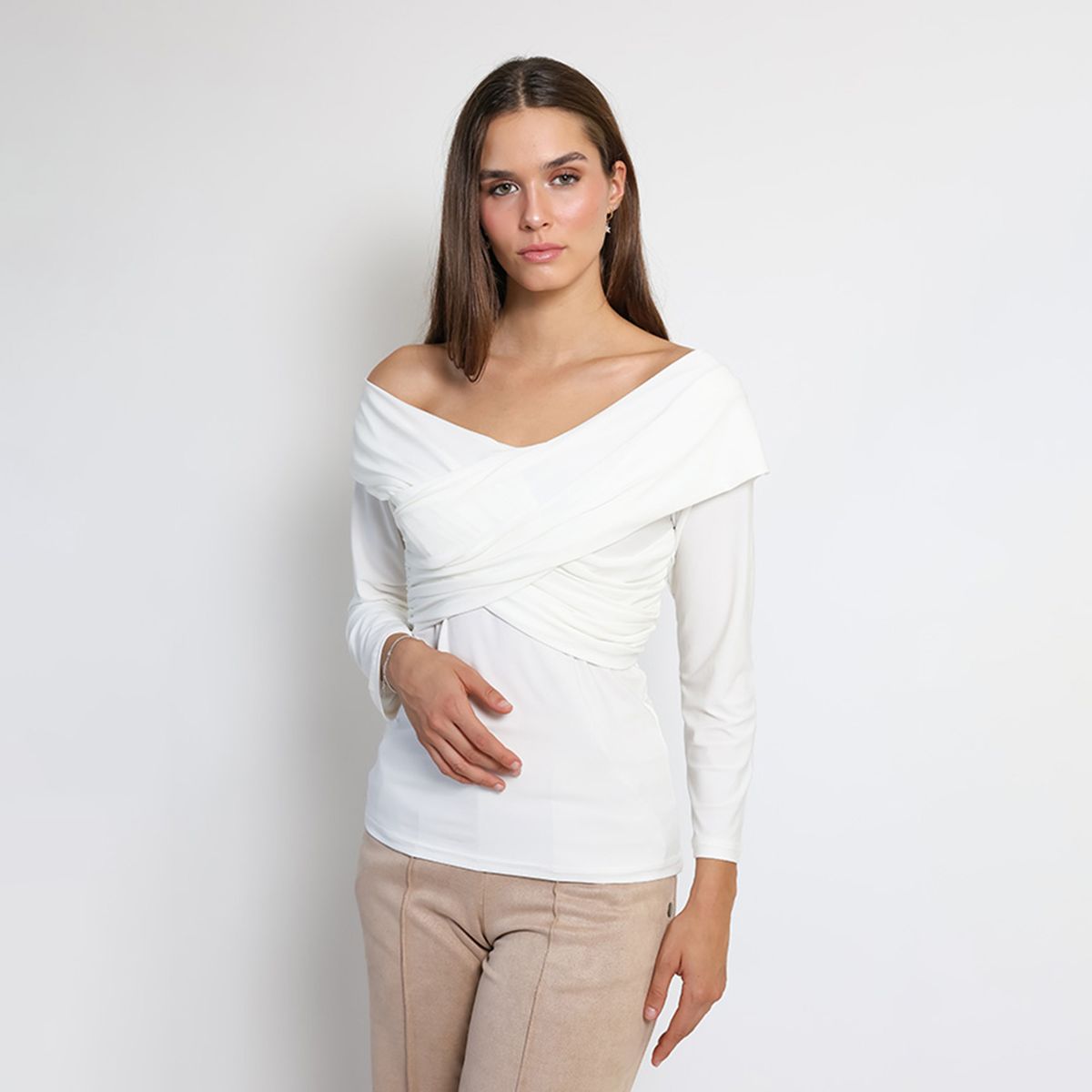 NATALIA SEGUEL - Polera Suri Blanco Natalia Seguel