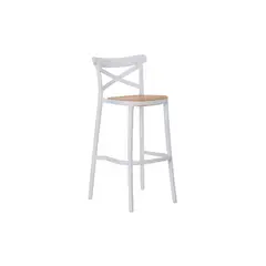 GENERICO - Taburete piso de Bar Sena 75 cm Polipropileno - Blanco
