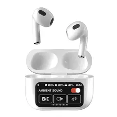 GENERICO - Audífonos Pantalla Táctil Inteligente Modo Juego Carga Rápida 30 Horas Batería Impermeable Bluetooth