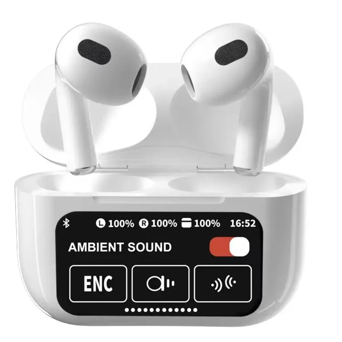 GENERICO - Audífonos Pantalla Táctil Inteligente Modo Juego Carga Rápida 30 Horas Batería Impermeable Bluetooth