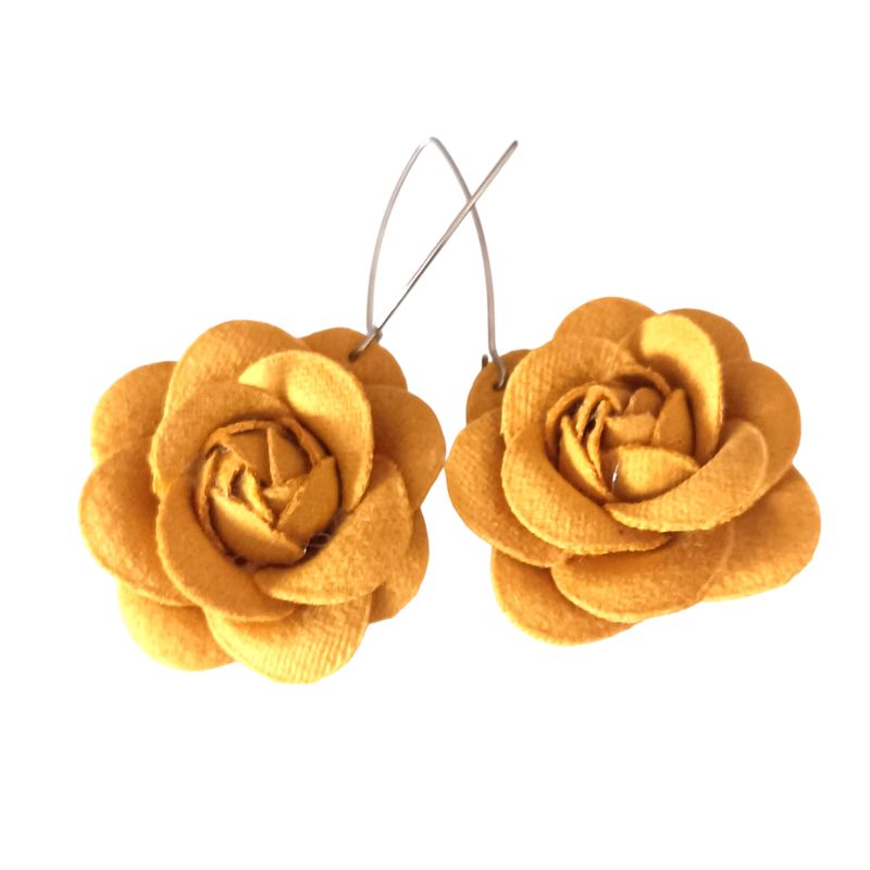 CATHALIFAUDJOYAS - Aros flor largos CathalifaudJoyas