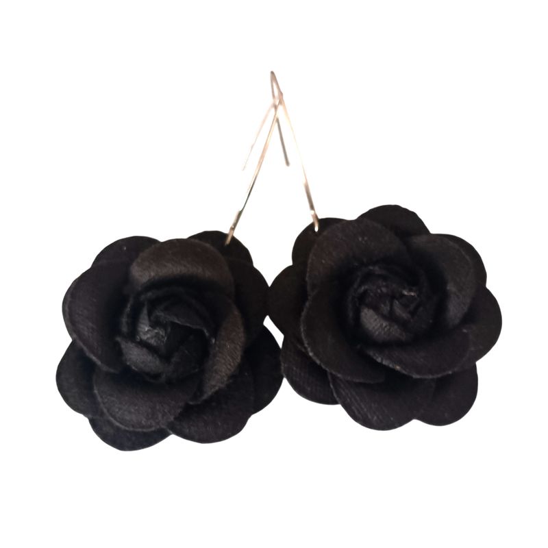CATHALIFAUDJOYAS - Aros flor largos CathalifaudJoyas.-