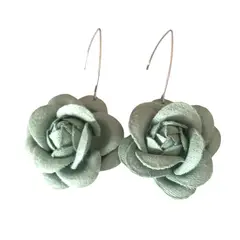 CATHALIFAUDJOYAS - Aros flor largos CathalifaudJoyas.-