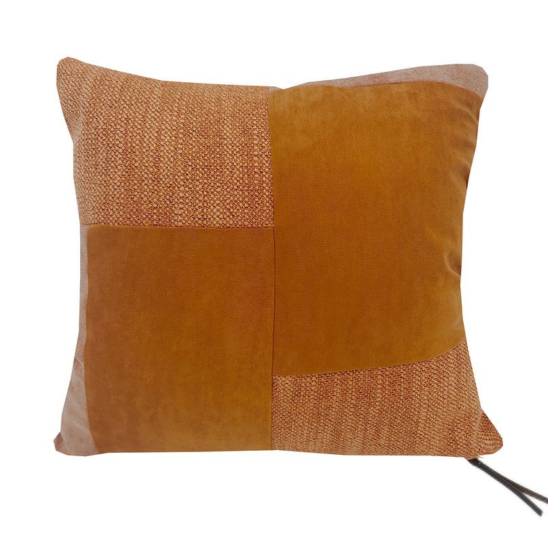 HEBRA - Cojin Patchwork Terracota 45X45