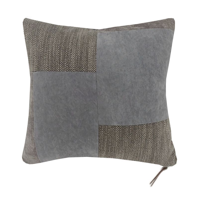 HEBRA - Cojin Patchwork  Gris 45X45