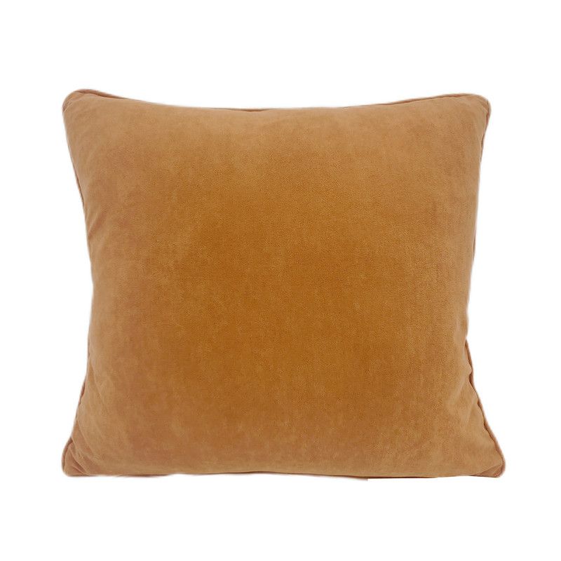 HEBRA - Cojin Terciopelo Terracota -  Naranjo 45X45