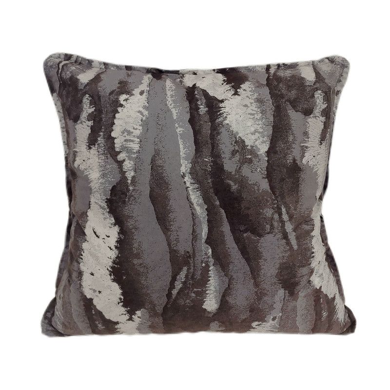 HEBRA - Cojin Estampado Gris 45X45.
