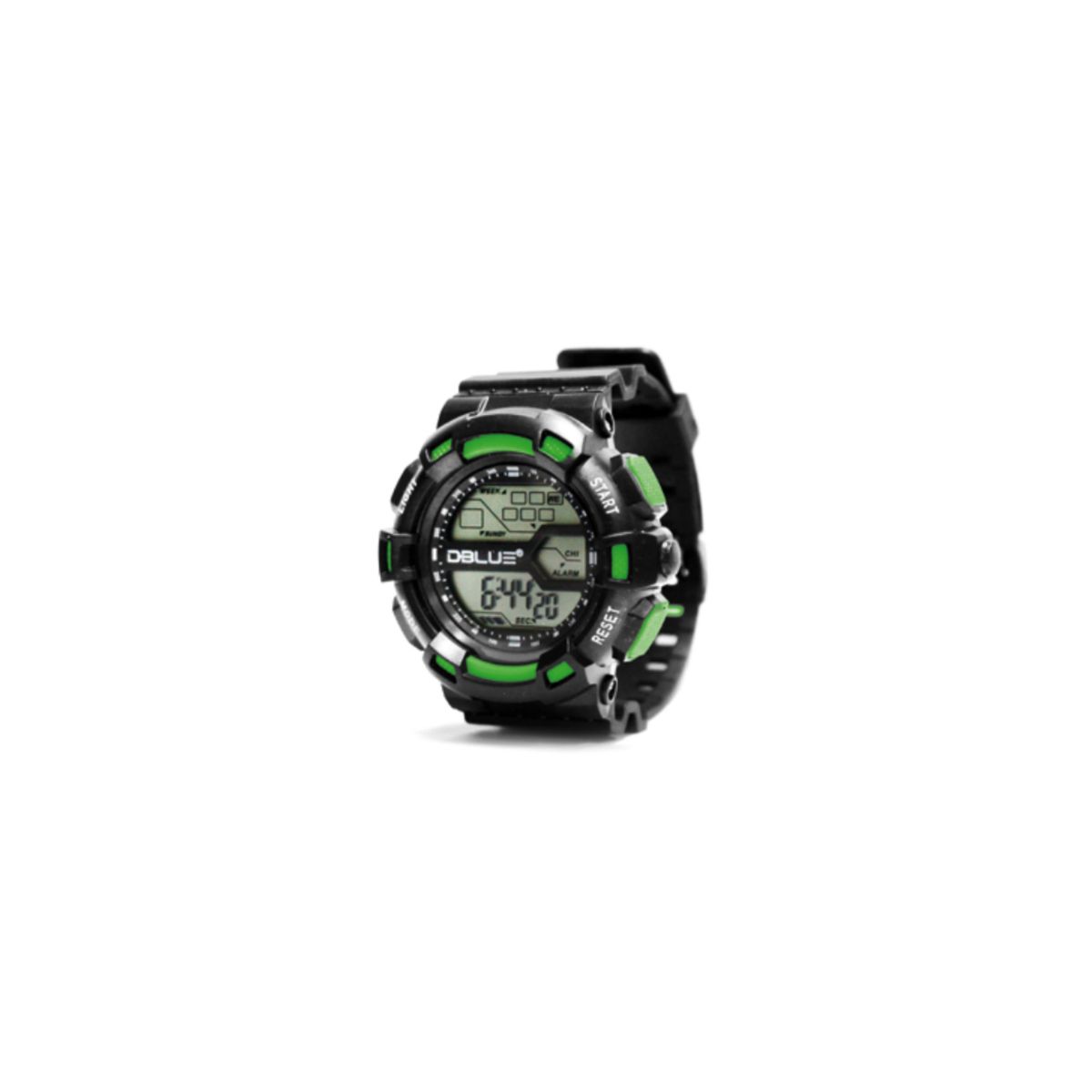 DBLUE - Reloj Deportivo Digital Sumergible 30mts Color Verde - SC