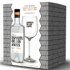 ESPIRITU DE LOS ANDES - Pack Pisco 750cc + Copa