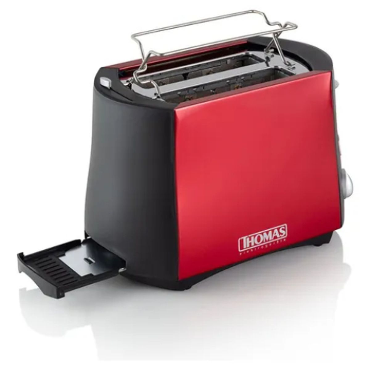 THOMAS - Tostador Thomas Th-120r 2 Panes Color Rojo