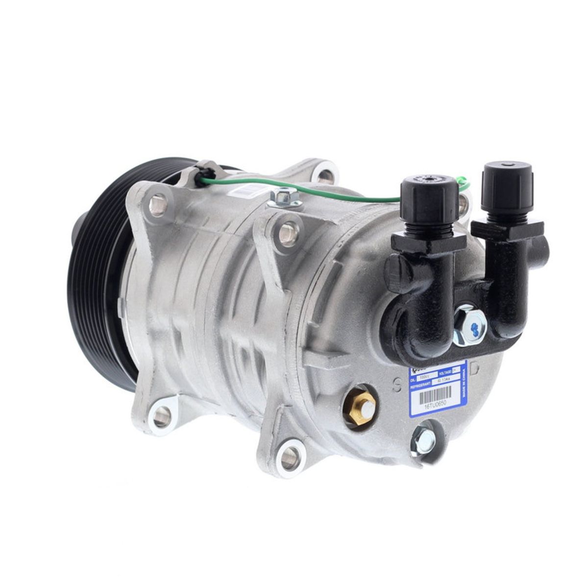 AMERICAN AIR - Compresor de Ac TM16 8PK 24V 119MM MOREJAS MANIFOLD VOR QUE.