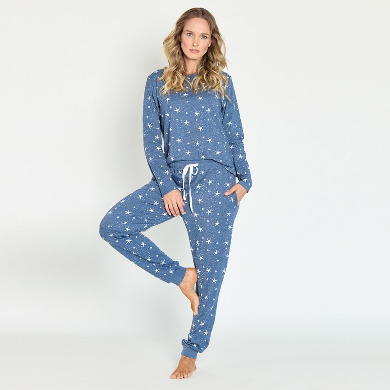 BARBIZON - Pijama de Mujer Delfi Azul