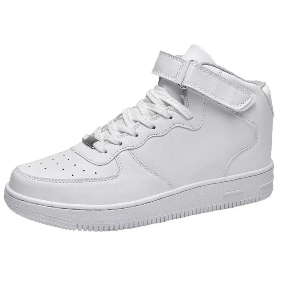 HERIEL - Zapatillas Mujer Urbanas con Caña Blancas.