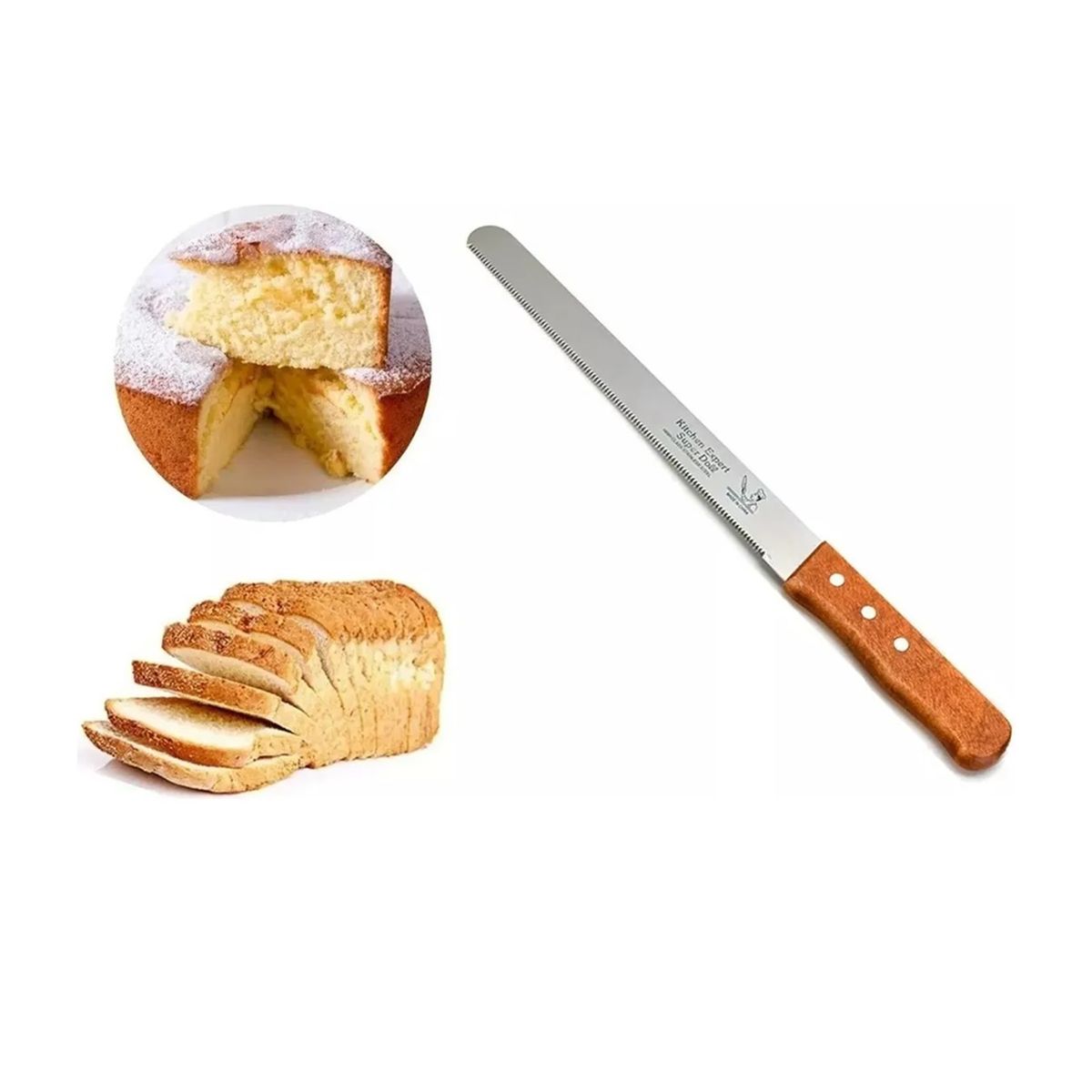 GENERICO - Cuchillo De Torta Cuchillo De Sierra Cuchillo De Pan Queque