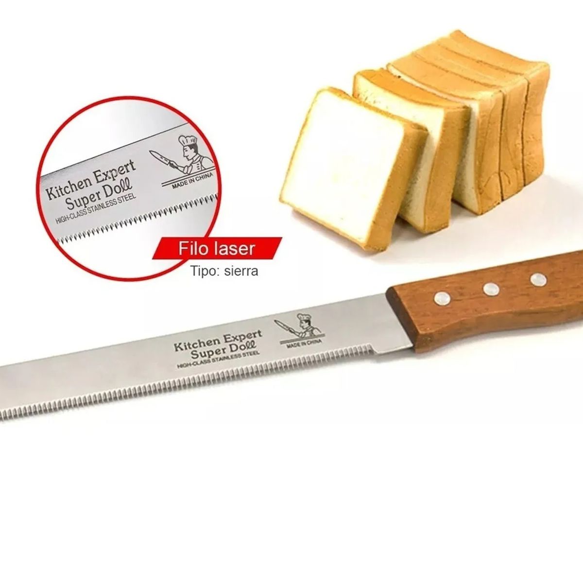 GENERICO - Cuchillo De Torta Cuchillo De Sierra Cuchillo De Pan Queque