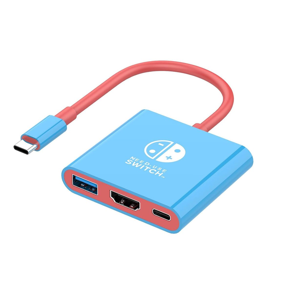 GENERICO - Hub Dock Adaptador USB-C Hdmi 3 en 1 Compatible Con N. Switch