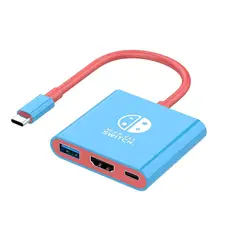 GENERICO - Hub Dock Adaptador USB-C Hdmi 3 en 1 Compatible Con N. Switch