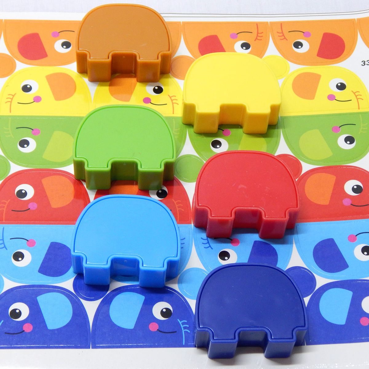 GENERICO - Set Juego Apilable Elefantitos De Colores 36 Unds