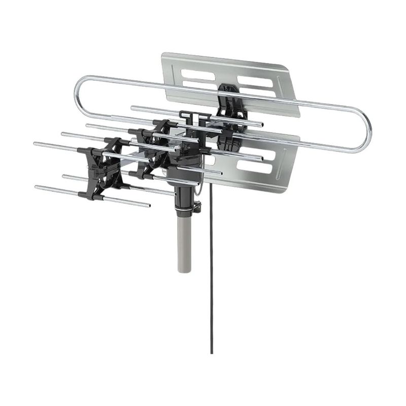 GENERICO - Antena De Exterior Para Televisores Control Remoto Rotación 360