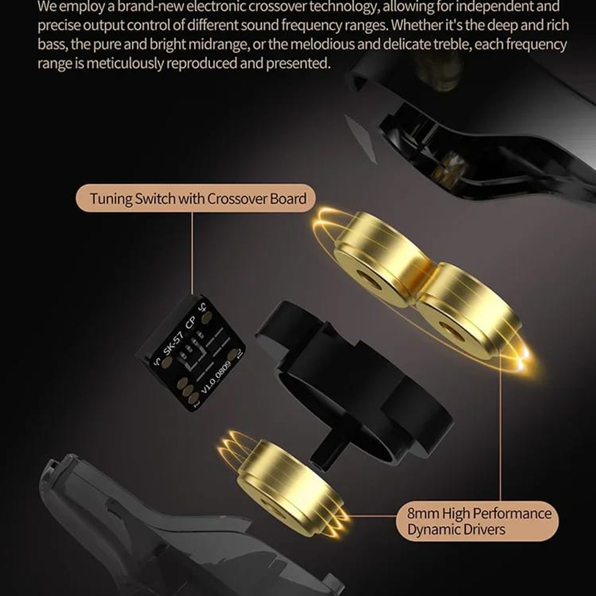 GENERICO - Audífonos  VADER + Accesorios + Espumas + Estuche