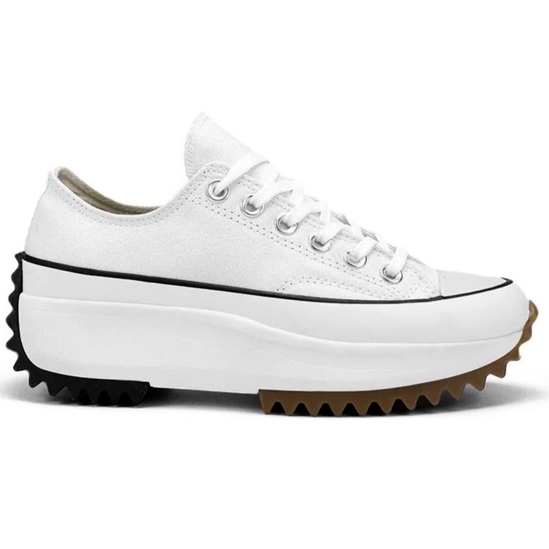 HERIEL - Zapatillas Lona Plataforma Run Mujer Urbanas Negra.