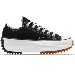 HERIEL - Zapatillas Lona Plataforma Run Mujer Urbanas Negra.