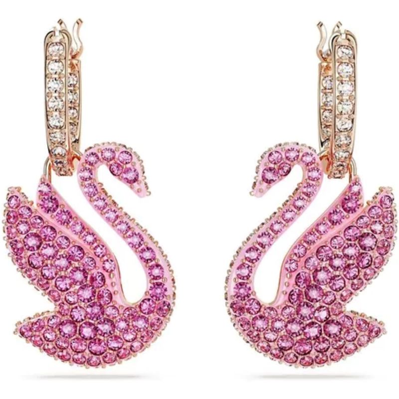 JB JOYAS BARON - Aros Swarovski Pink Swan