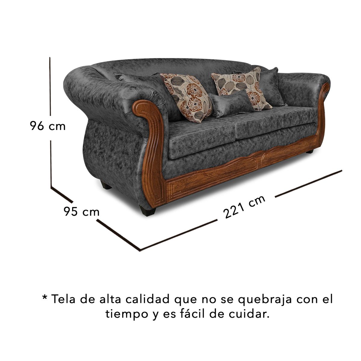 ADONIS LEUDH - Living 3+2 Estambul Envejecido Gris X