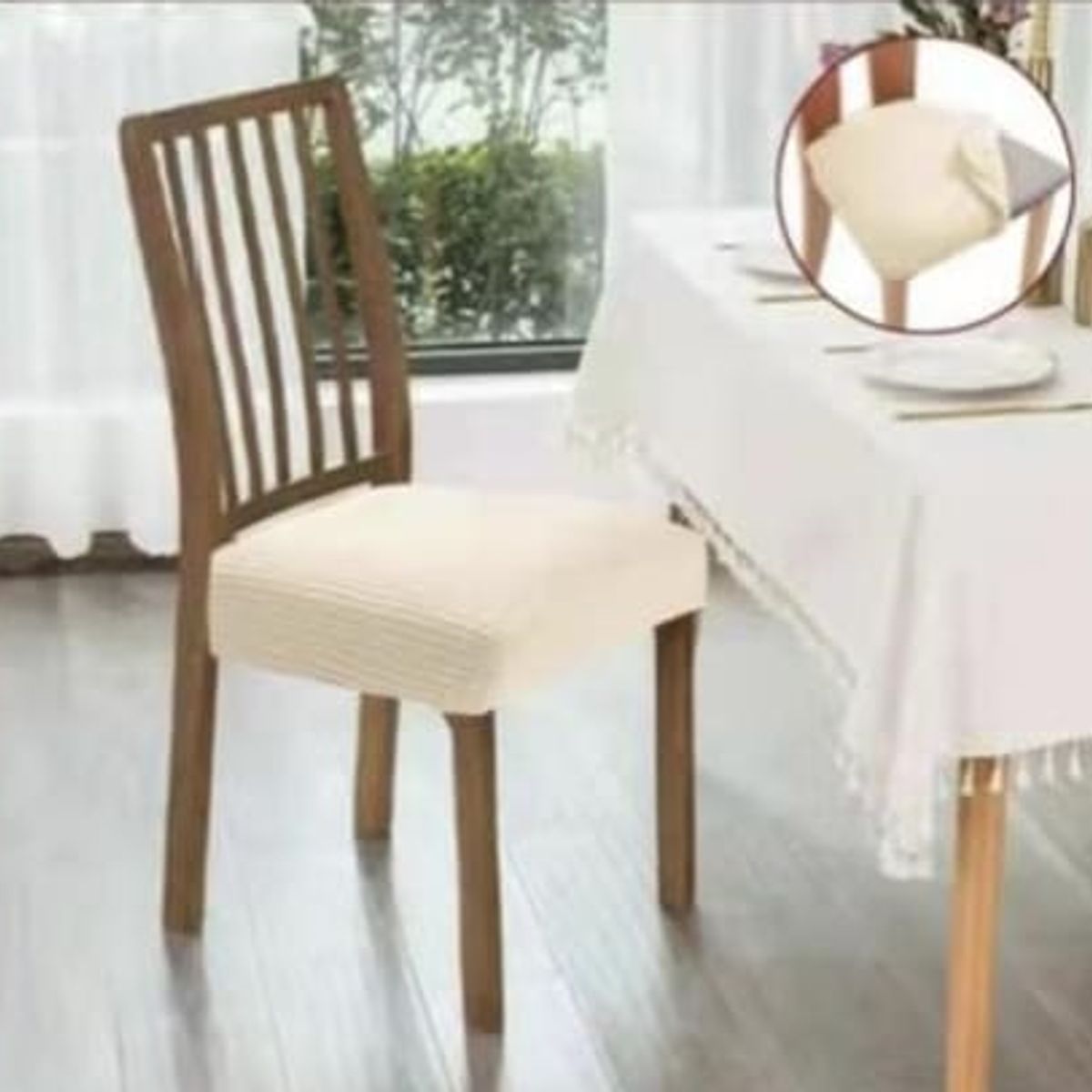 GENERICO - PACK DE 6 FUNDAS PARA ASIENTOS COLOR SOLIDO ELASTICADAS