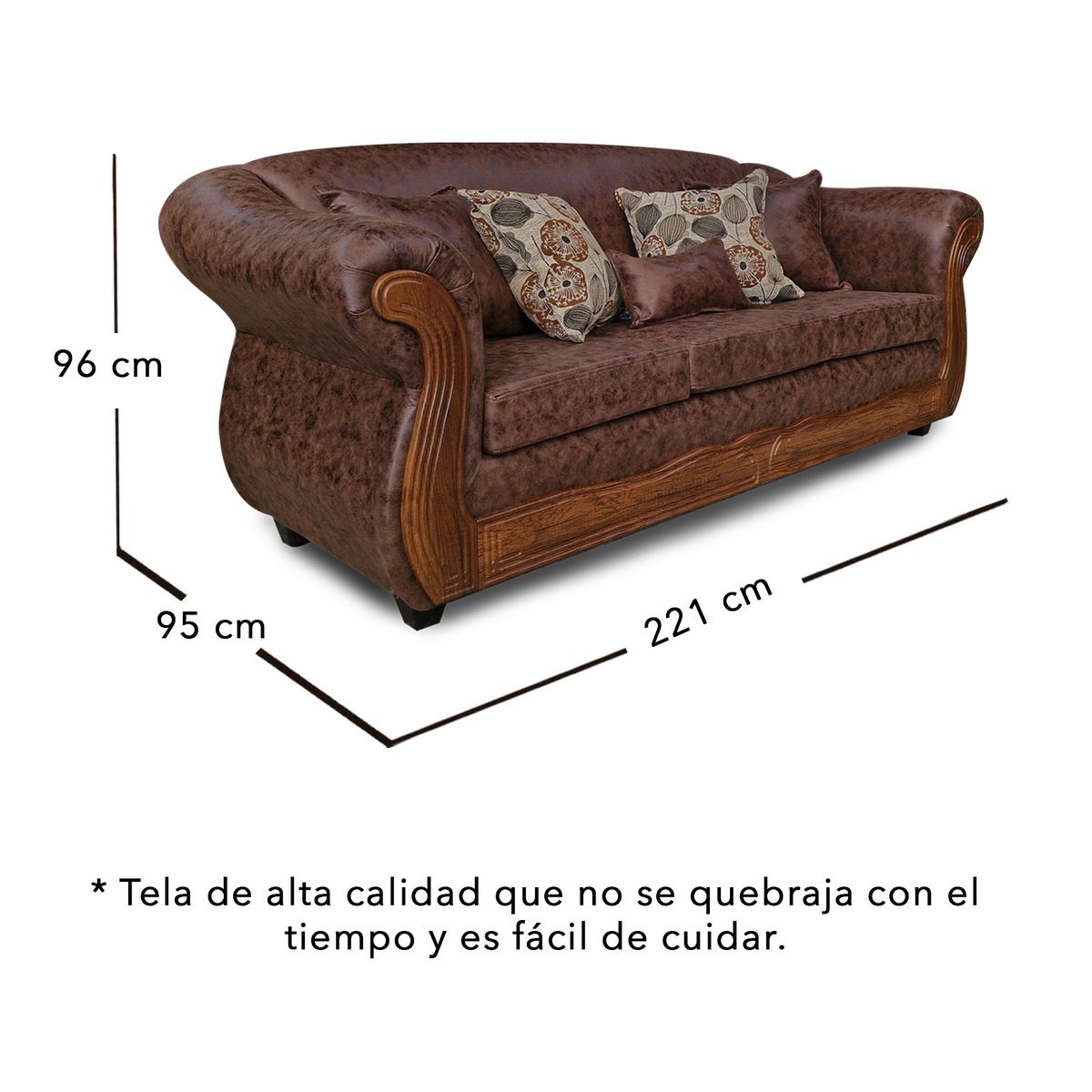 ADONIS LEUDH - Living 3+2 Estambul Envejecido Cafe Oscuro X