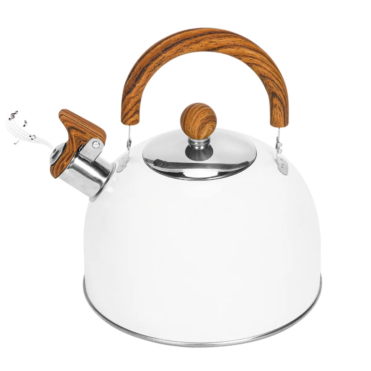 CHEFCHOICE - Tetera Silbante Pava Acero Inoxidable 2500ml Color Blanco