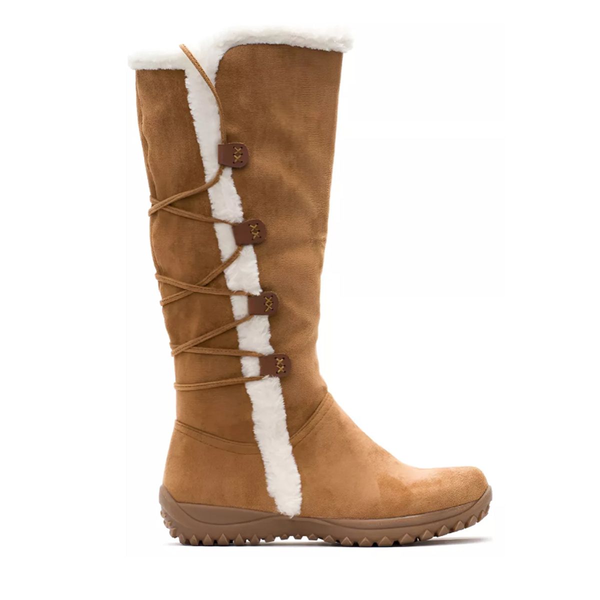 HERIEL - Botas Térmicas Forradas en Chiporro Bucaneras en Gamuza Camel.