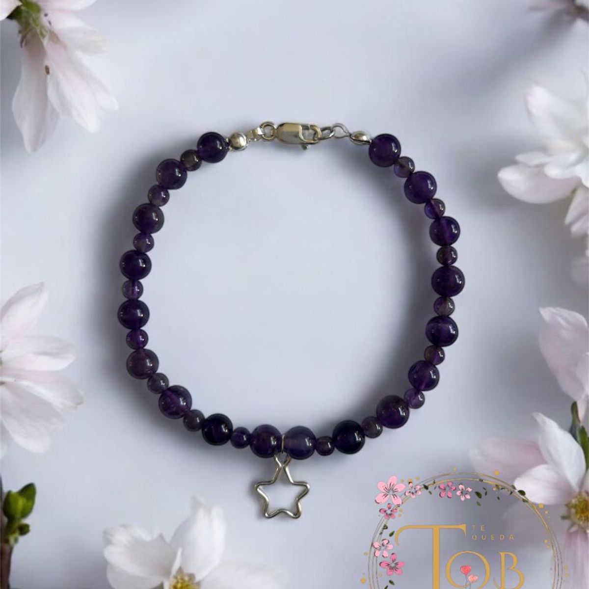 GENERICO - Pulsera amatista plata 925