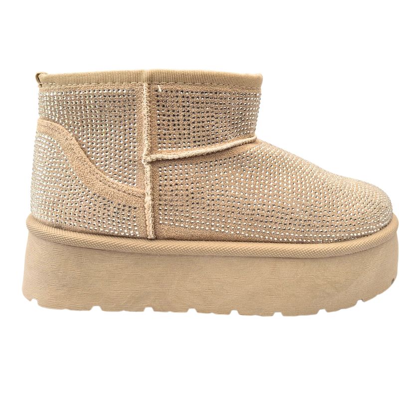 MPROPIA - Botas Mujer Térmicas Urbanas Brillos Forro Interior Chiporro 2491