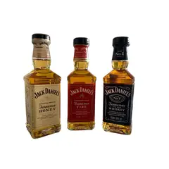 JACK DANIELS - Pack 3 Whisky Jack Daniel's N°7 + Honey + Fire 200 ml.