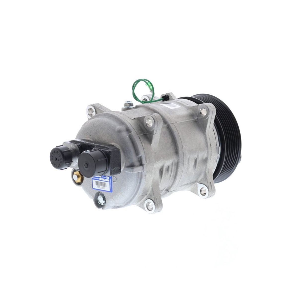 AMERICAN AIR - Compresor de AC TM16 8PK 24V 123MM Salida Horizontal QUE.