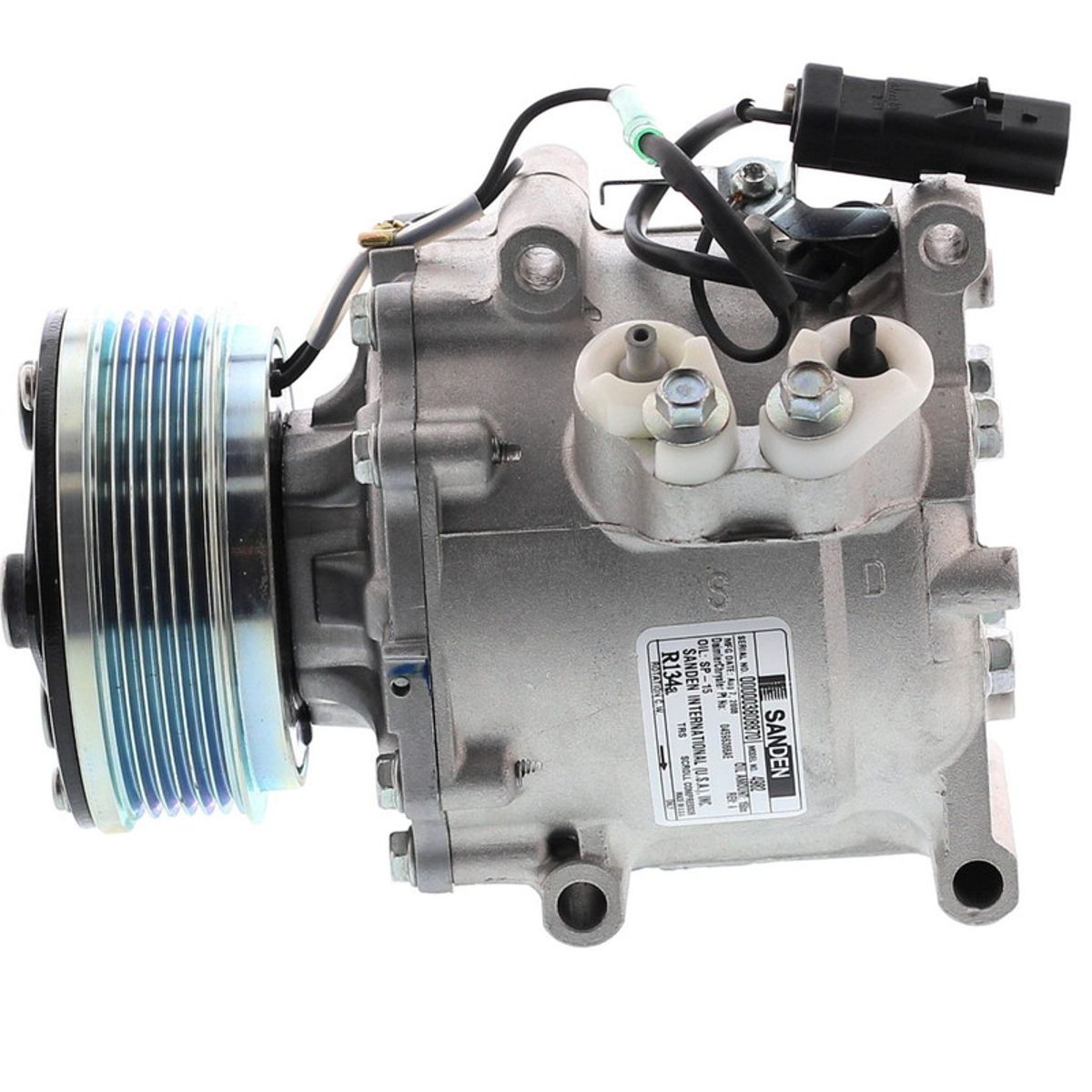 SANDEN - Compresor de AC TRS090 6PK 110MM 12V OE 4976 SANDEN