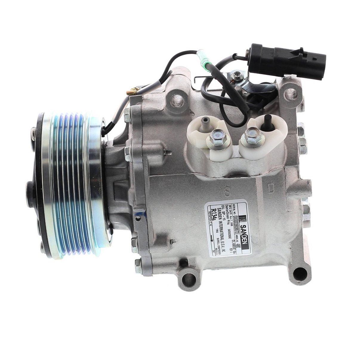 SANDEN - Compresor de AC TRS090 6PK 110MM 12V OE 4976 SANDEN