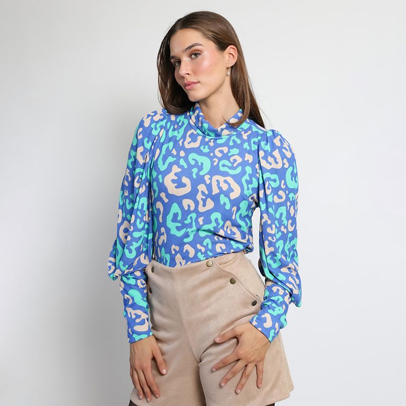 NATALIA SEGUEL - Polera Vane Celeste Manchas Natalia Seguel_.