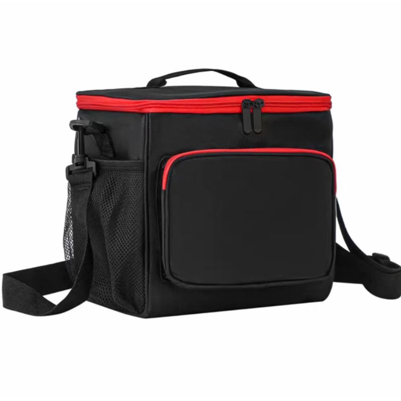 CHEFCHOICE - Bolso Termico Lonchera Escolar Portátil Tela Oxford Negro