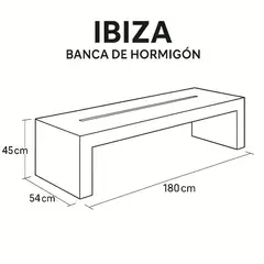 GENERICO - Banca hormigón armado Ibiza