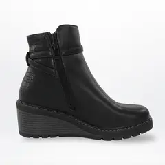 HERIEL - Botines de Invierno Mujer Eco Cuero con Plataforma Baja Blandos
