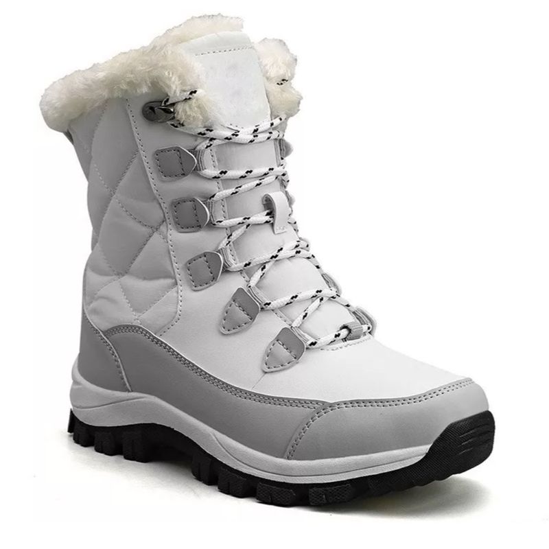 HERIEL - Botín Térmico Impermeable Forrado Con Chiporro Mujer - Nieve.